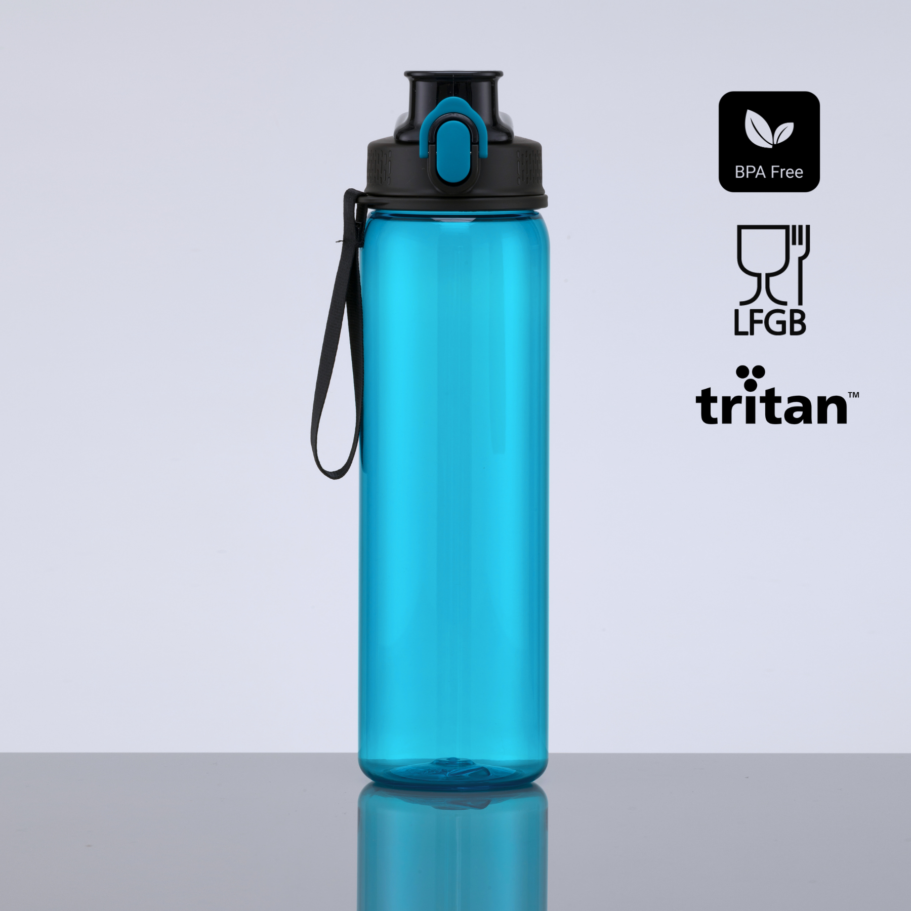 Neon water bottle made from tritan™, 750 ml