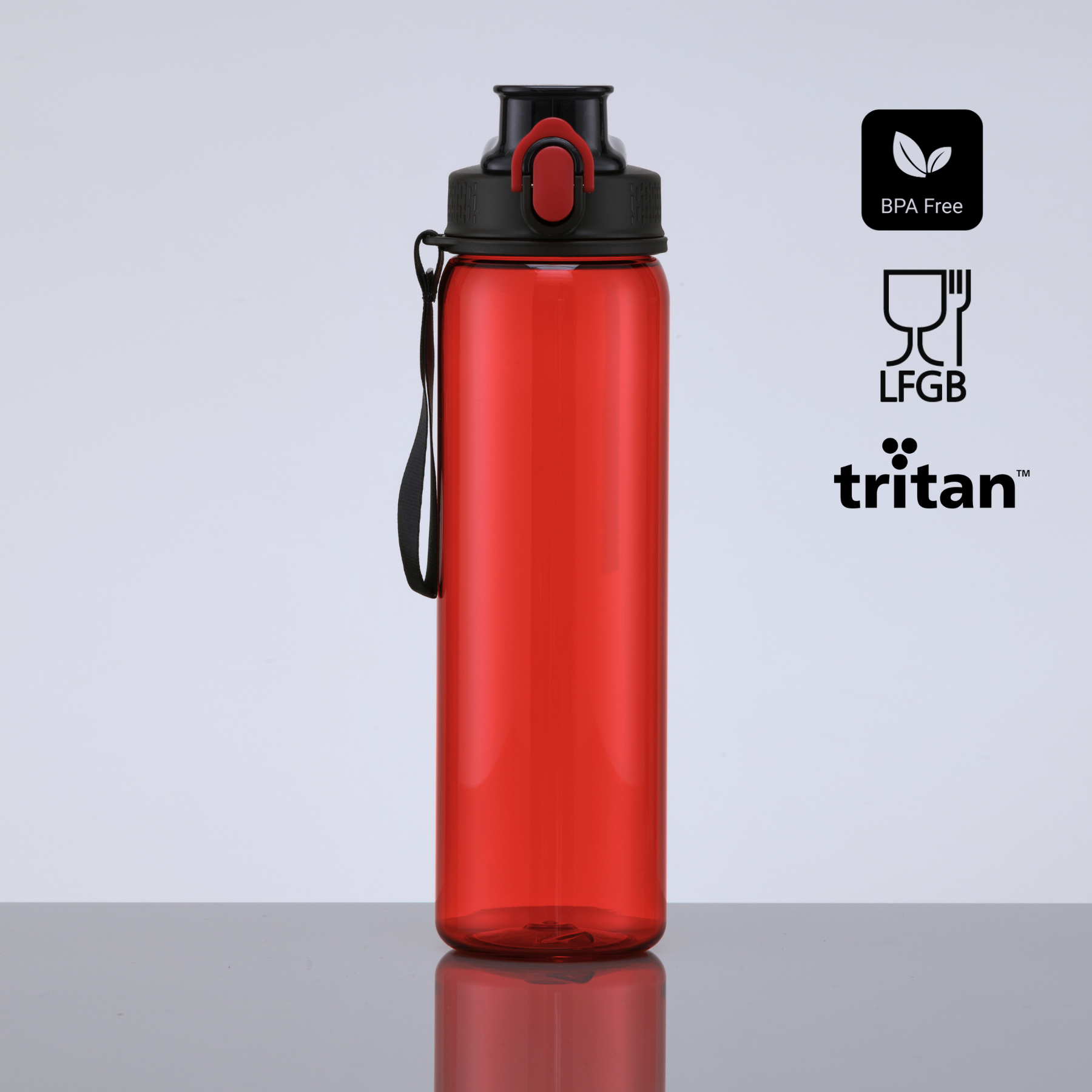Neon water bottle made from tritan™, 750 ml