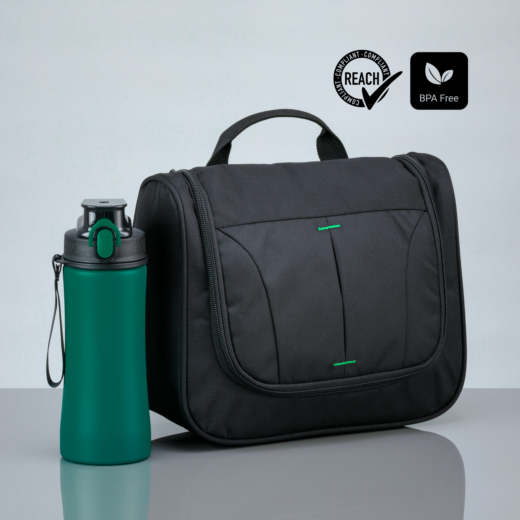 Primo Urban Set: cosmetic bag & water bottle 550 ml