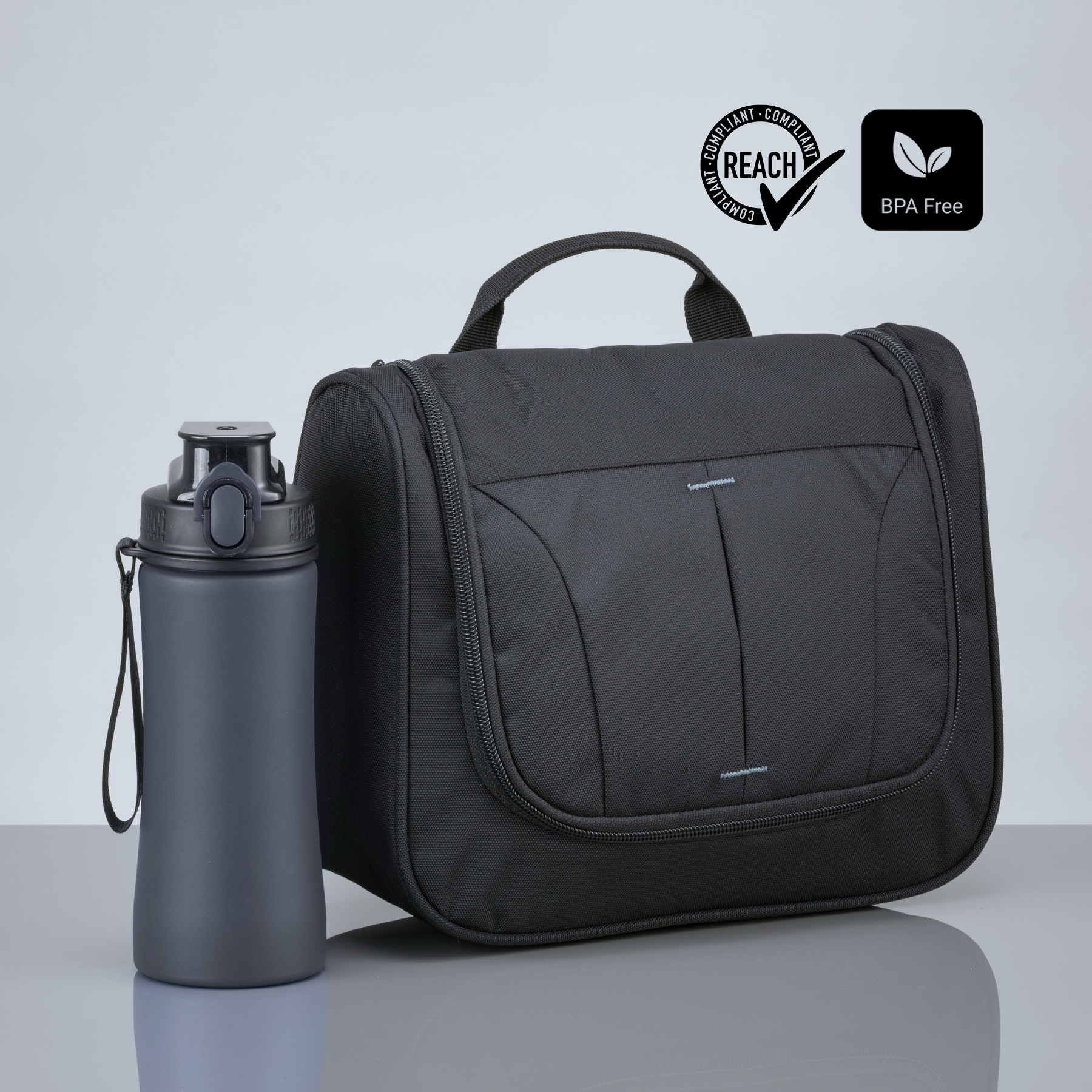 Primo Urban Set: cosmetic bag & water bottle 550 ml