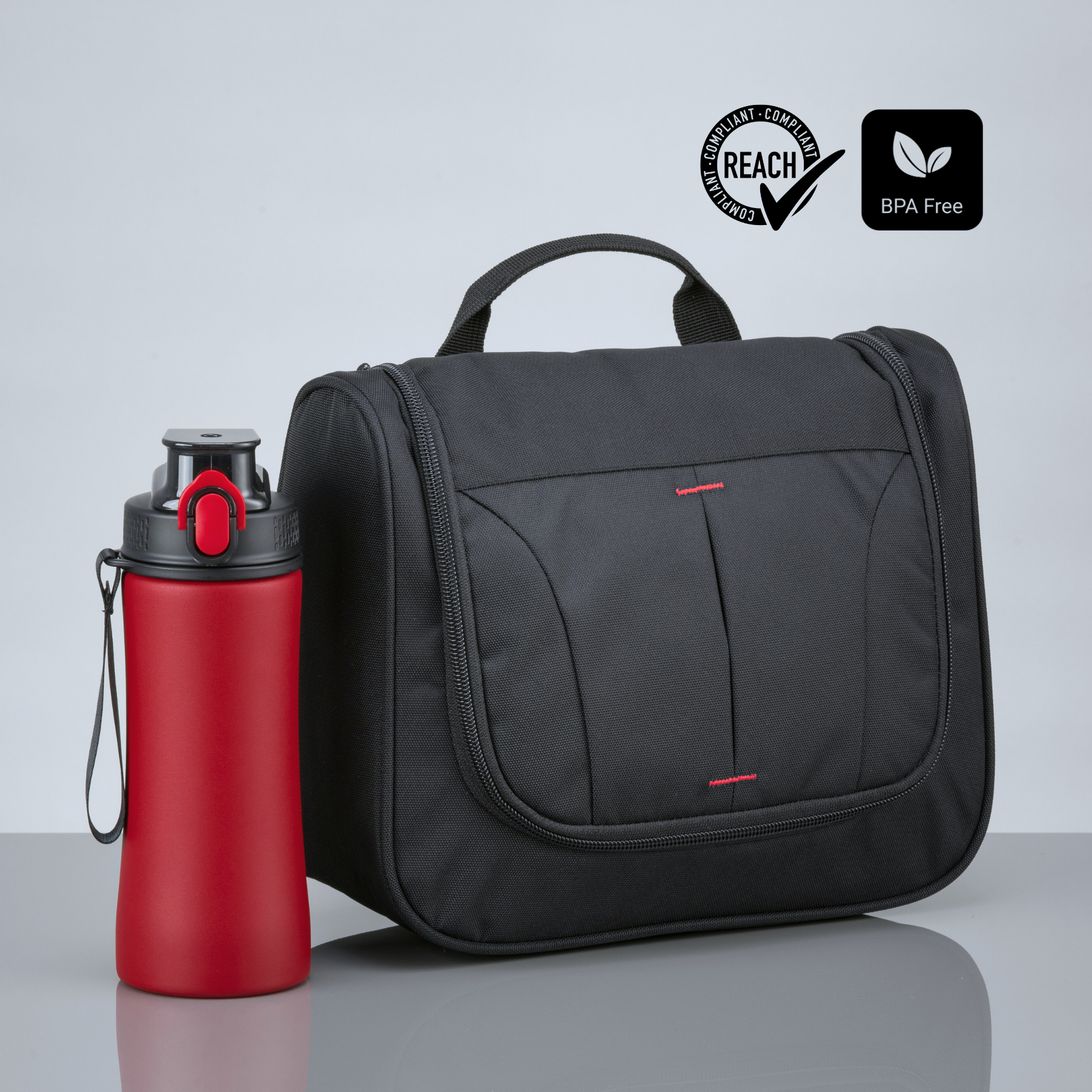 Primo Urban Set: cosmetic bag & water bottle 550 ml