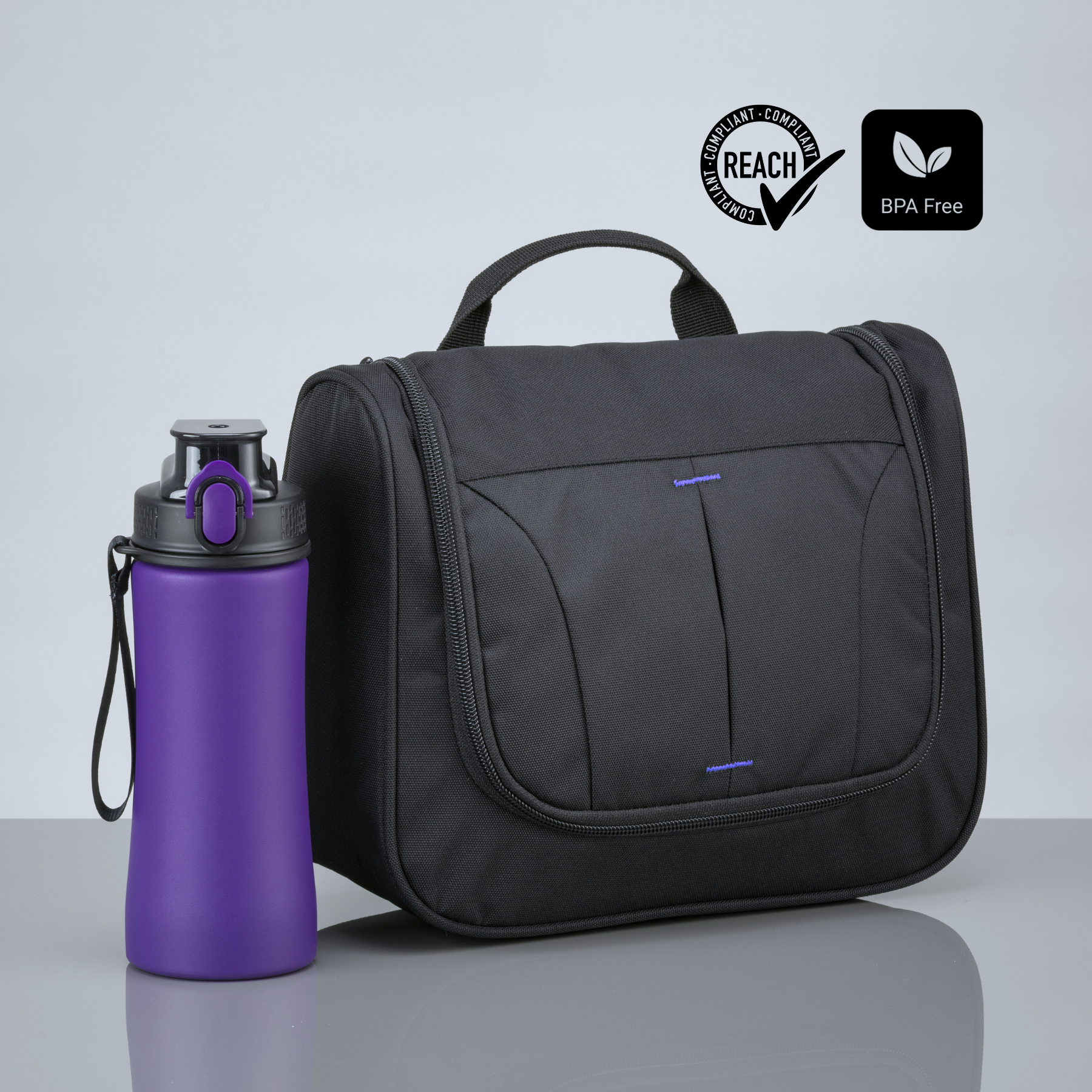 Primo Urban Set: cosmetic bag & water bottle 550 ml