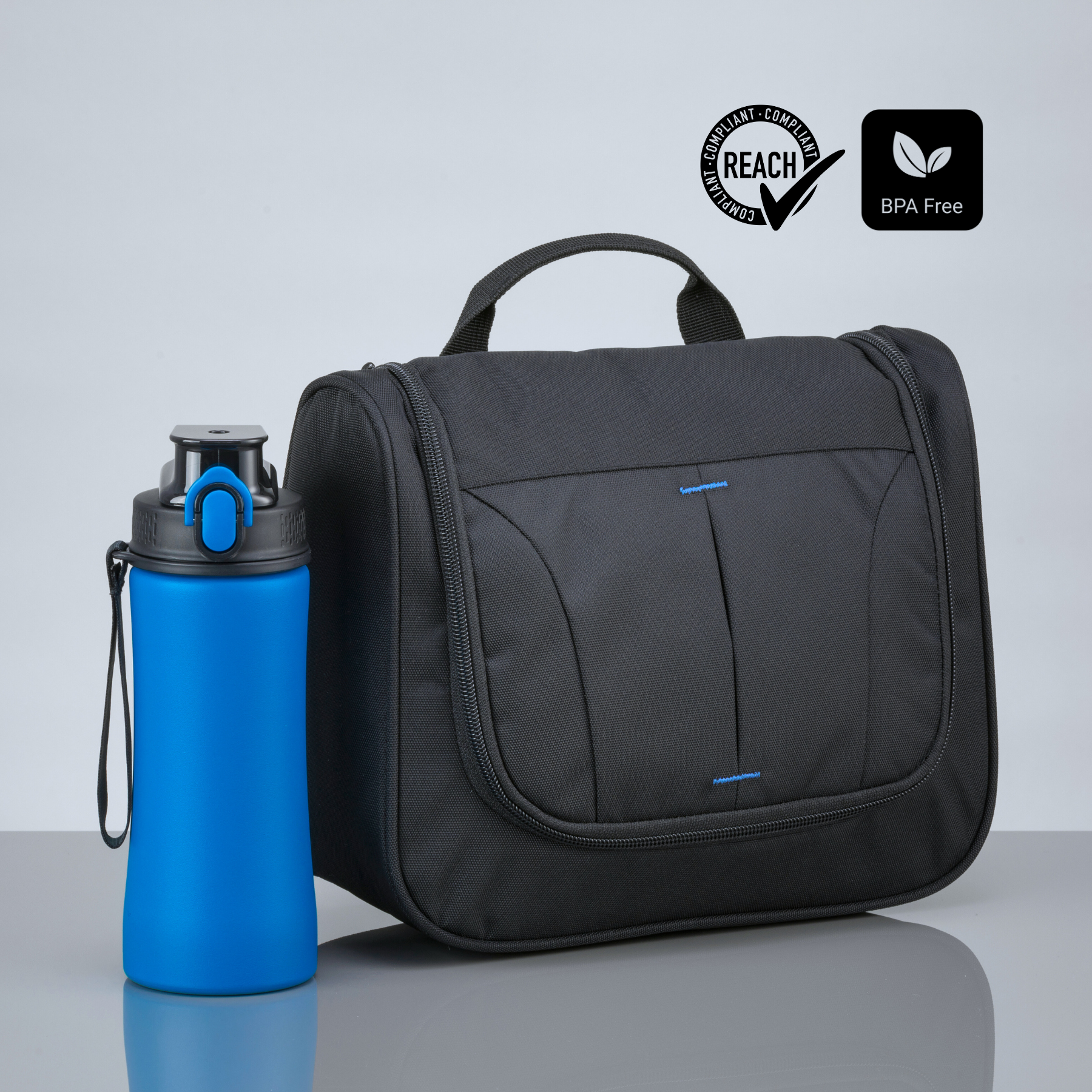 Primo Urban Set: cosmetic bag & water bottle 550 ml