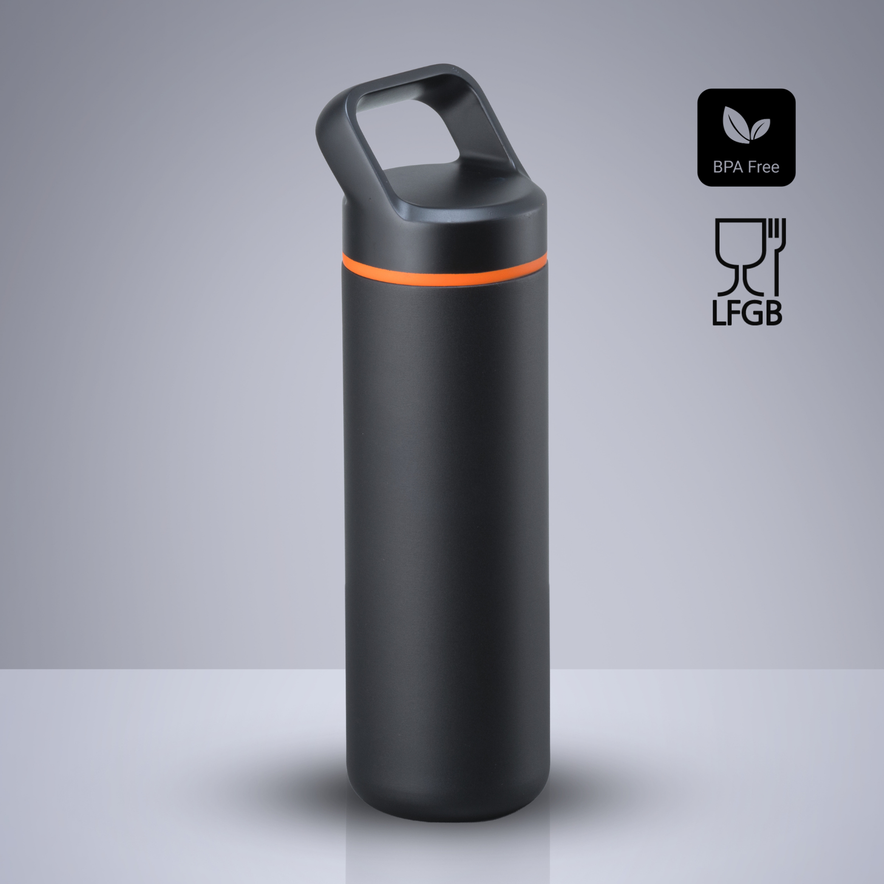 Expedition steel water bottle with copper layer, 650 ml