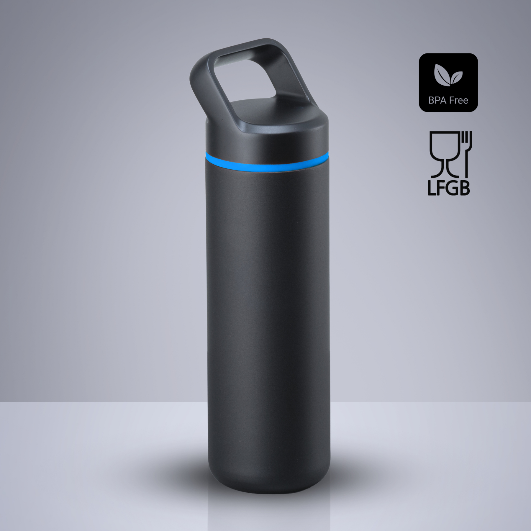 Expedition steel water bottle with copper layer, 650 ml